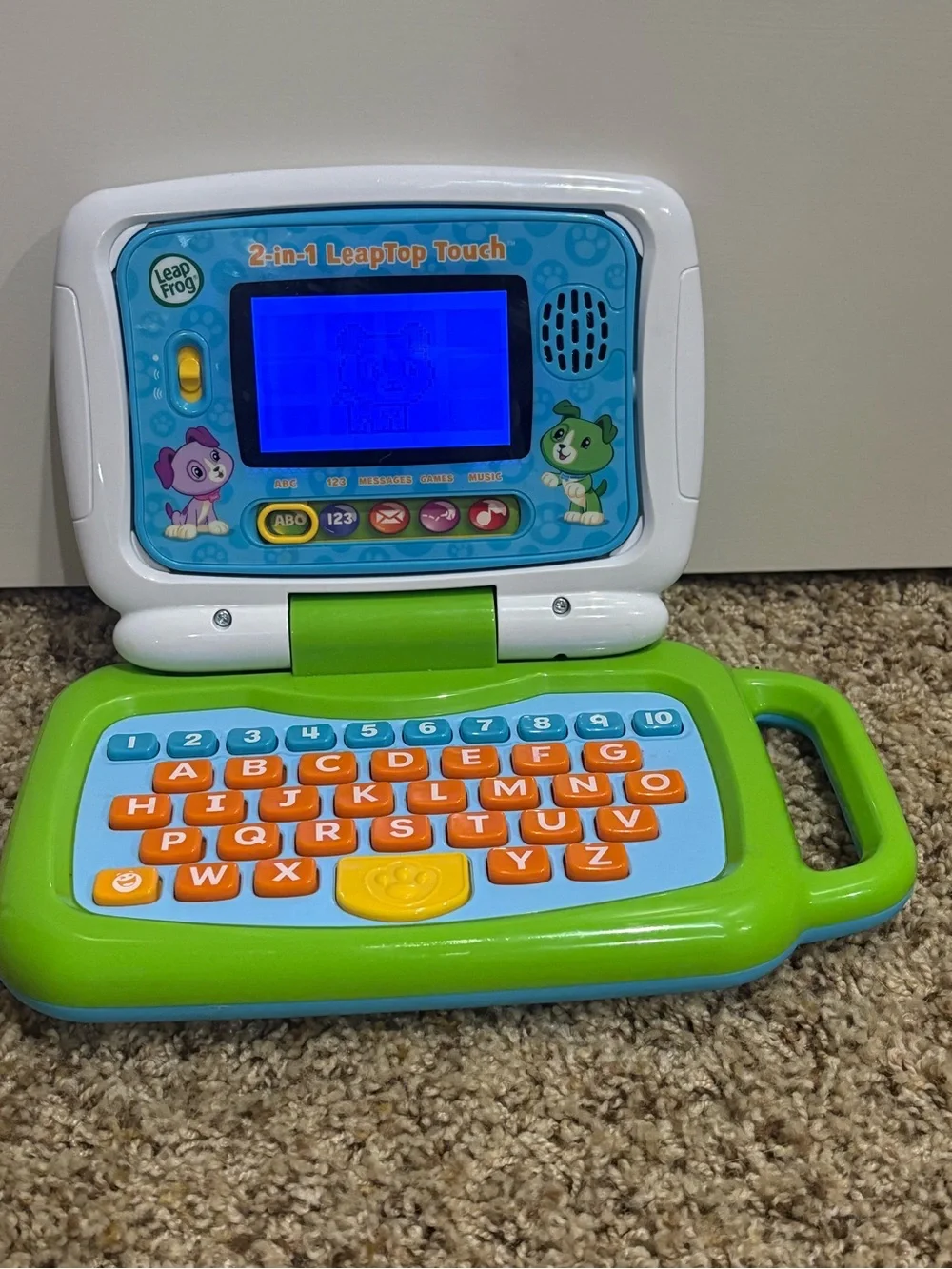 LeapFrog 2-in-1 Kids Learning Laptop – Green/Blue with Orange Keys